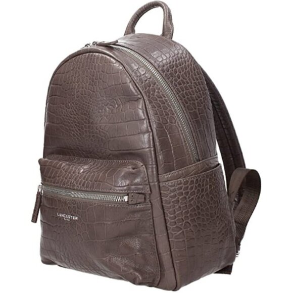 💕LANCASTER PARIS💕 Embossed Crocodile Backpack - Picture 4 of 16